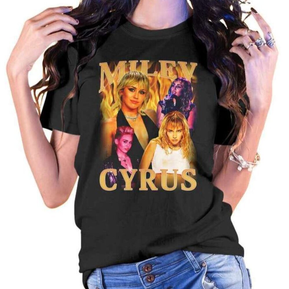 Miley Cyrus Retro Retro Unisex T Shirt  81